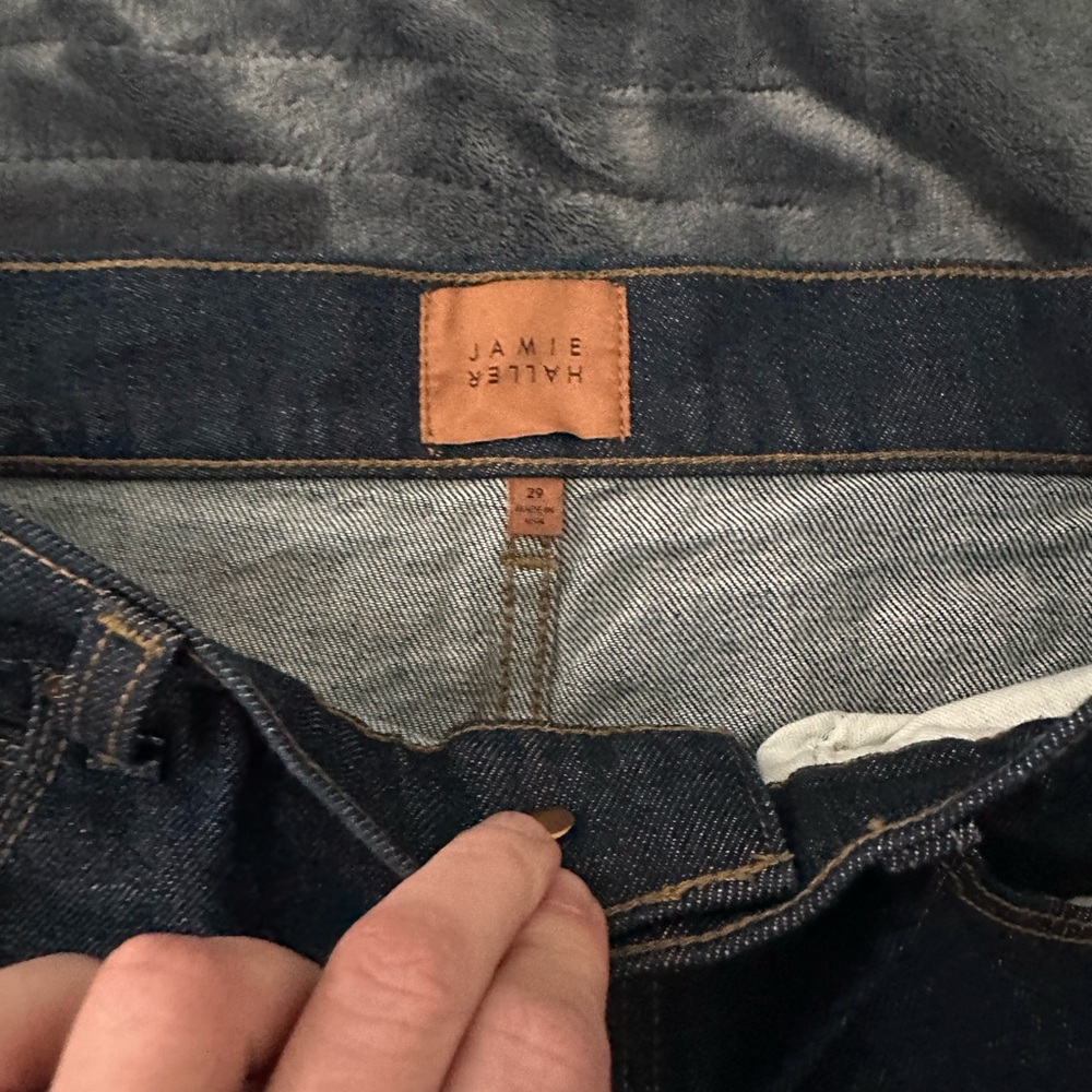 Jamie Haller Wide-Leg Women's Jeans in Dark Indigo - Picture 3 of 7